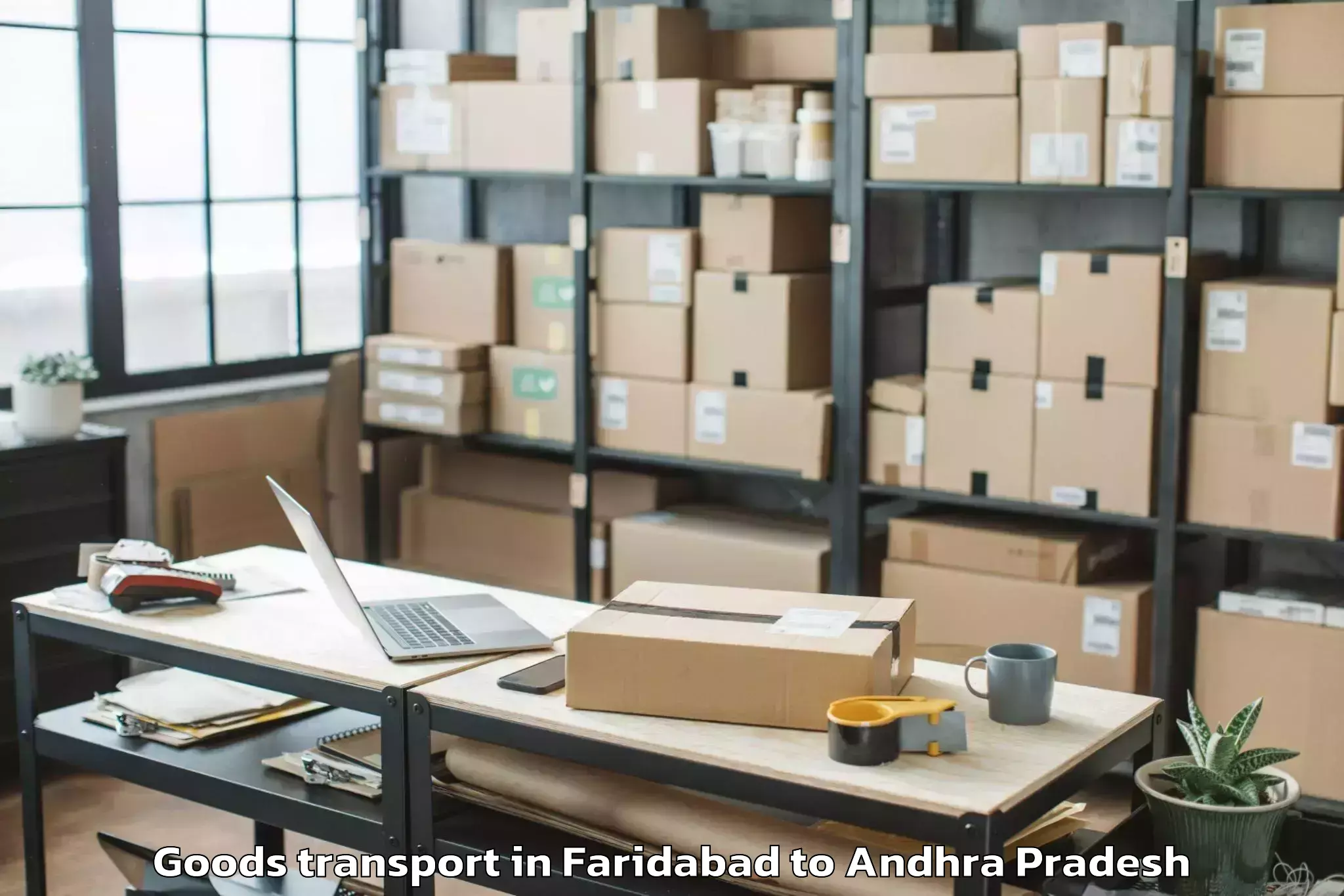 Professional Faridabad to Kamavarapukota Goods Transport